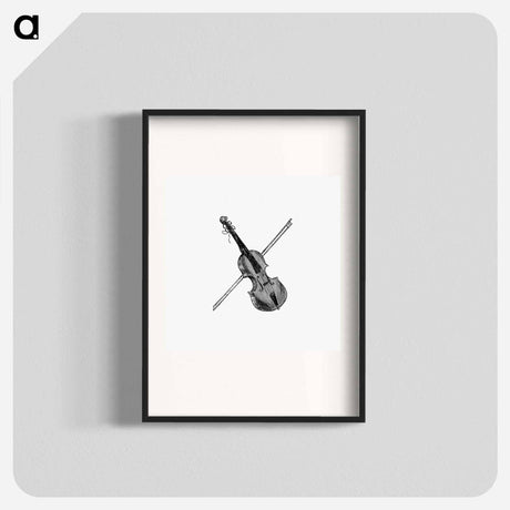 アートポスター-Violin Engraving
 - 大英図書館 Poster.