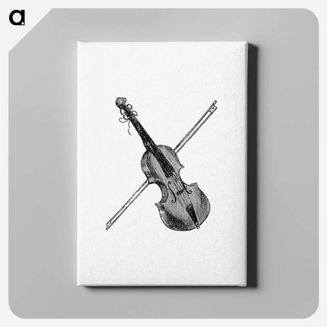 アートパネル-Violin Engraving
 - 大英図書館 Canvas.