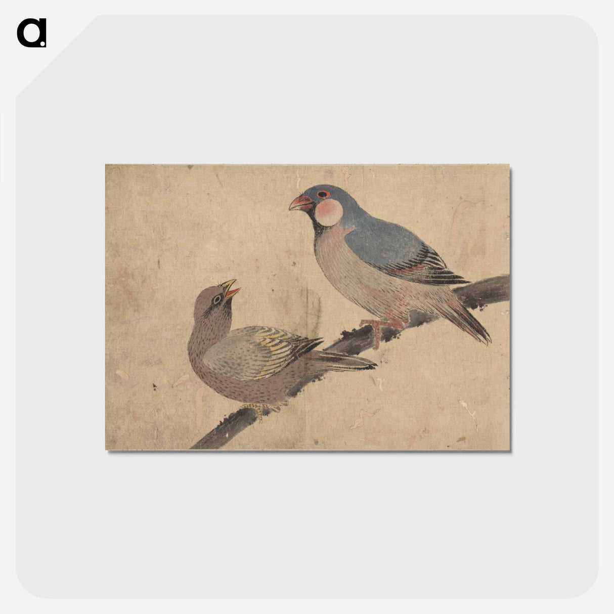 アートポストカード-Album of Sketches by Katsushika Hokusai and His Disciples - 葛飾 北斎 Postcard.