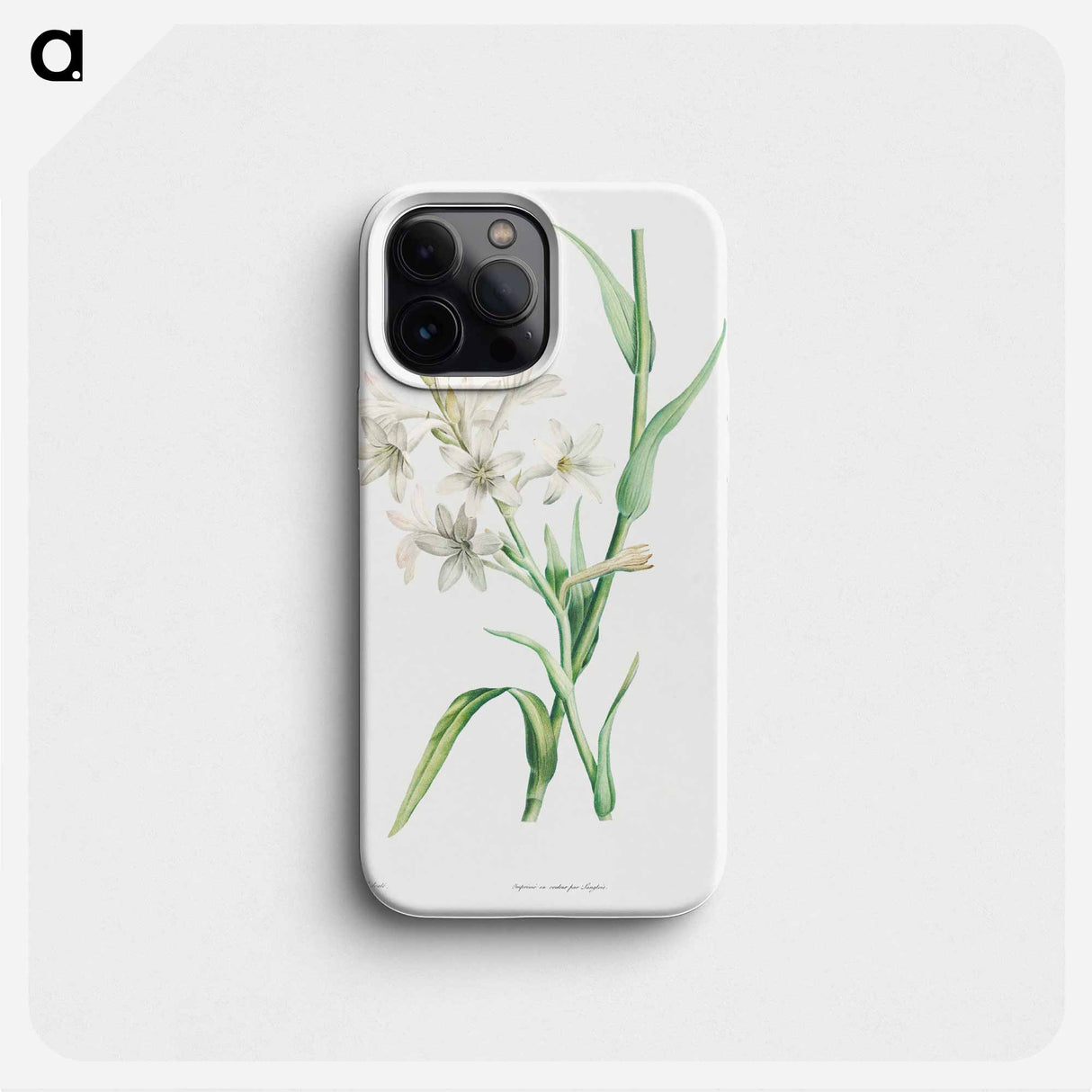 Tuberose - Pierre Joseph Redouté Phone Case.