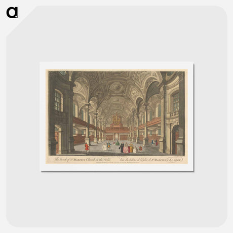 アートポストカード-The Inside of St. Martin's Church in the Fields
 - イェール大学アートギャラリー Postcard.