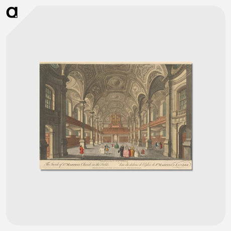 アートポストカード-The Inside of St. Martin's Church in the Fields
 - イェール大学アートギャラリー Postcard.