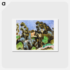 アートポストカード-Eucalyptus, Mont Alban - アンリ マティス Postcard.