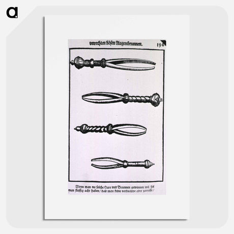 アートポスター-Eyelash Tweezers for Treatment of Trichiasis
 - 国立医学図書館 Poster.