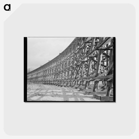 アートポストカード-Cowlitz County Trestle
 - ラッセル リー Postcard.