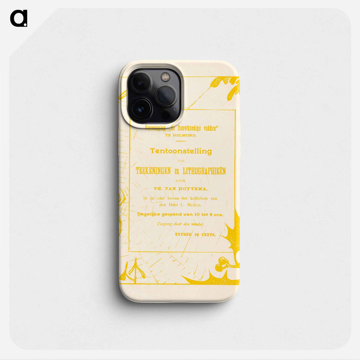 Uitnodiging met spin - テオ ファン ホイテマ Phone Case.