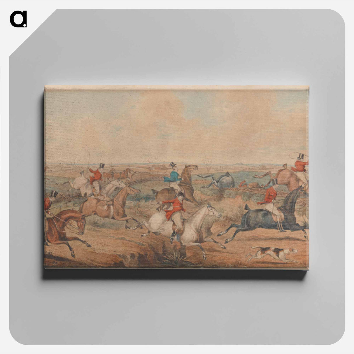 アートパネル-The Leicestershire Hunt - A Struggle for the Start
 - イェール大学アートギャラリー Canvas.