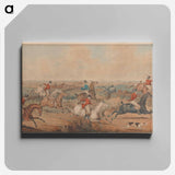 アートパネル-The Leicestershire Hunt - A Struggle for the Start
 - イェール大学アートギャラリー Canvas.