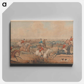 アートパネル-The Leicestershire Hunt - A Struggle for the Start
 - イェール大学アートギャラリー Canvas.