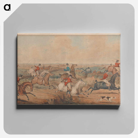 アートパネル-The Leicestershire Hunt - A Struggle for the Start
 - イェール大学アートギャラリー Canvas.