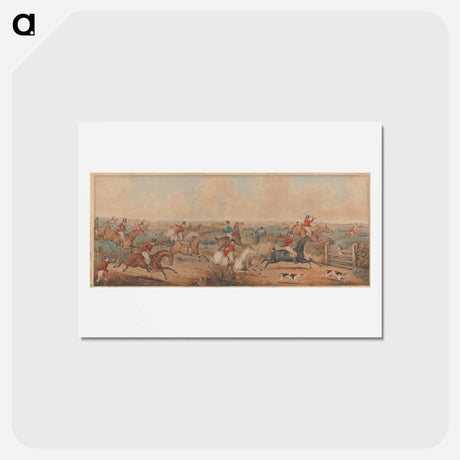 アートポストカード-The Leicestershire Hunt - A Struggle for the Start
 - イェール大学アートギャラリー Postcard.