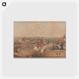 アートポストカード-The Leicestershire Hunt - A Struggle for the Start
 - イェール大学アートギャラリー Postcard.