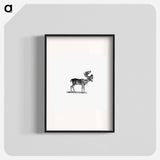 アートポスター-Reindeer Illustration
 - 大英図書館 Poster.