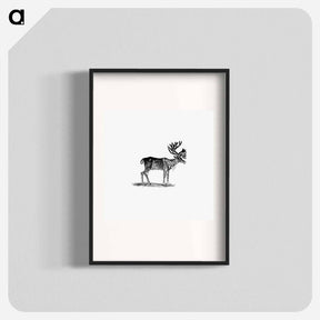 アートポスター-Reindeer Illustration
 - 大英図書館 Poster.