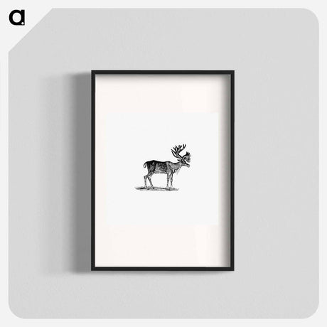アートポスター-Reindeer Illustration
 - 大英図書館 Poster.