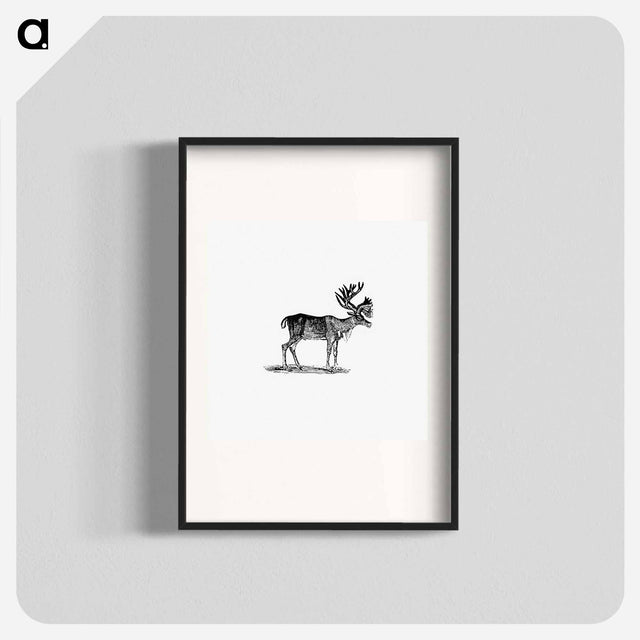 アートポスター-Reindeer Illustration
 - 大英図書館 Poster.