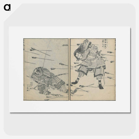 アートポスター-Hokusai's Japanese warriors - 葛飾 北斎 Poster.