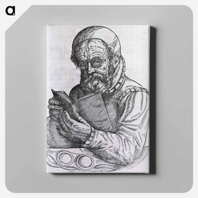 アートパネル-Man Reading with the Aid of Spectacles
 - 国立医学図書館 Canvas.