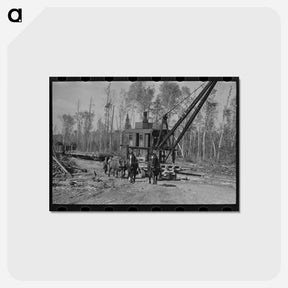 アートポストカード-Caterpillar Logging, Effie, Minnesota
 - ラッセル リー Postcard.