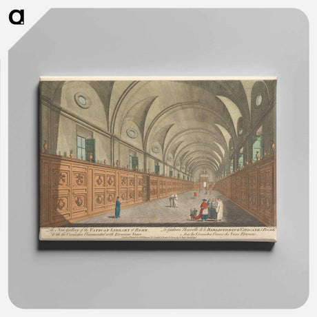 アートパネル-The New Gallery of the Vatican Library at Rome. With the Cornishes ornamented with Etrusian Vases
 - イェール大学アートギャラリー Canvas.