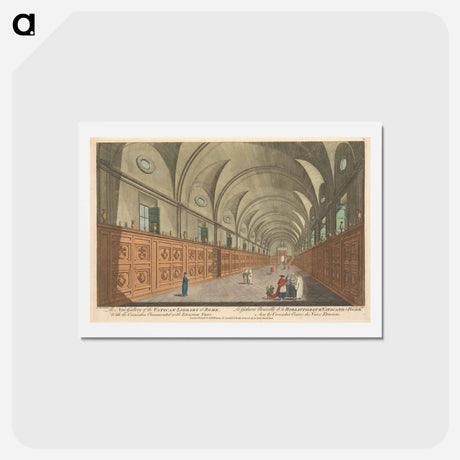 アートポストカード-The New Gallery of the Vatican Library at Rome. With the Cornishes ornamented with Etrusian Vases
 - イェール大学アートギャラリー Postcard.