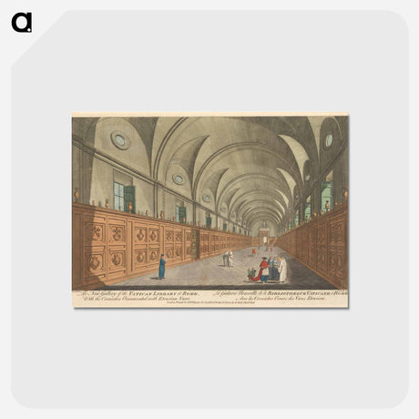 アートポストカード-The New Gallery of the Vatican Library at Rome. With the Cornishes ornamented with Etrusian Vases
 - イェール大学アートギャラリー Postcard.