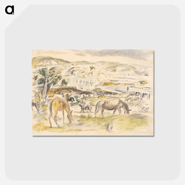 アートポストカード-Horses in Landscape
 - バーンズ・コレクション Postcard.