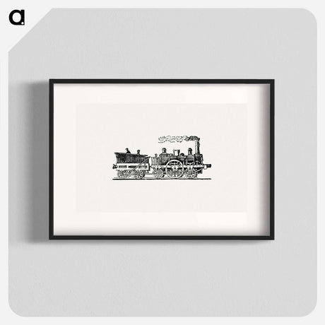 アートポスター-Steam Train Illustration
 - 大英図書館 Poster.