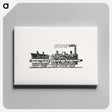 アートパネル-Steam Train Illustration
 - 大英図書館 Canvas.