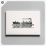 アートパネル-Steam Train Illustration
 - 大英図書館 Canvas.
