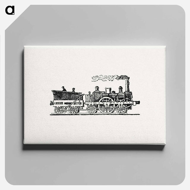 アートパネル-Steam Train Illustration
 - 大英図書館 Canvas.