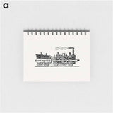 アートメモ帳-Steam Train Illustration
 - 大英図書館 Memo.