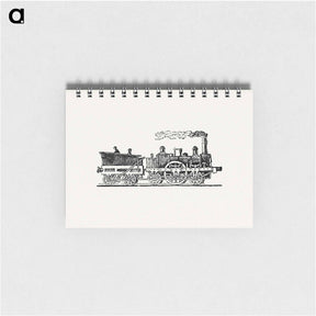 アートメモ帳-Steam Train Illustration
 - 大英図書館 Memo.