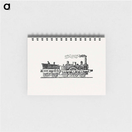 アートメモ帳-Steam Train Illustration
 - 大英図書館 Memo.