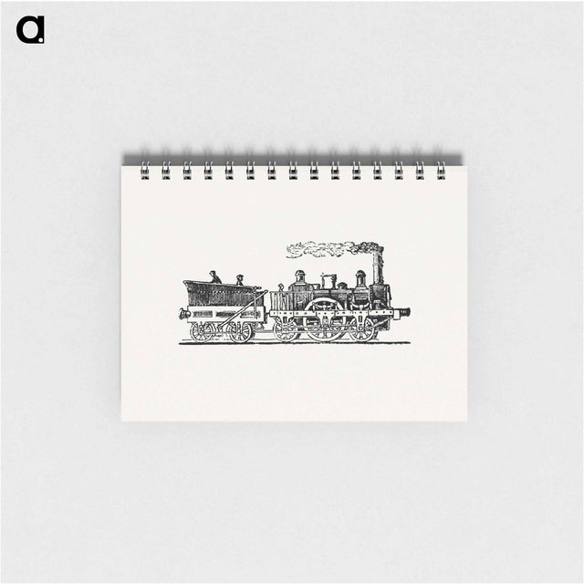 アートメモ帳-Steam Train Illustration
 - 大英図書館 Memo.