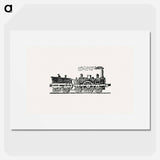 アートポスター-Steam Train Illustration
 - 大英図書館 Poster.
