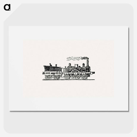 アートポスター-Steam Train Illustration
 - 大英図書館 Poster.