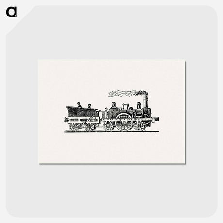 アートポストカード-Steam Train Illustration
 - 大英図書館 Postcard.