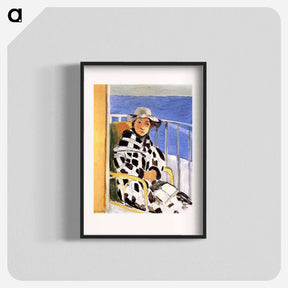 アートポスター-Mlle Matisse in a Scottish Plaid - アンリ マティス Poster.