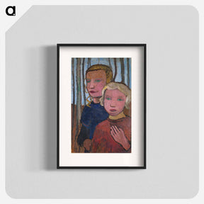 アートポスター-Two Girls in Front of Birch Trees
 - セントルイス美術館 Poster.