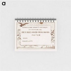 アートメモ帳-Hoe de vogels aan een koning kwamen - テオ ヴァン ホイテマ Memo.