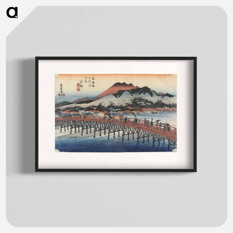 アートポスター-The Great Bridge at Sanjō
 - 歌川 広重 Poster.