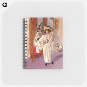 アートメモ帳-Woman in White in Front of a Mirror - アンリ マティス Memo.