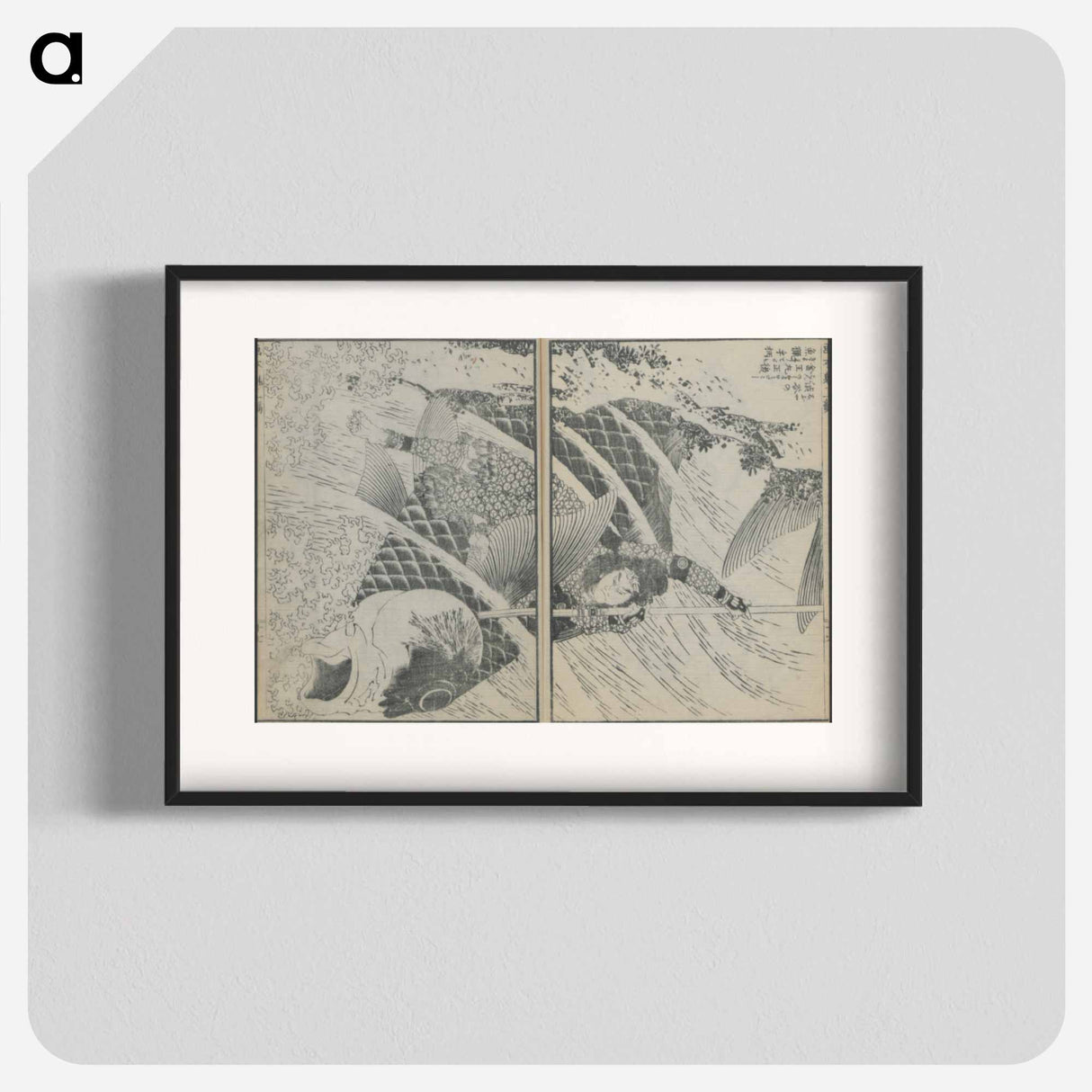 アートポスター-Hokusai's A Picture Book of Japanese Warriors - 葛飾 北斎 Poster.