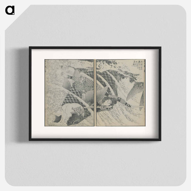 アートポスター-Hokusai's A Picture Book of Japanese Warriors - 葛飾 北斎 Poster.