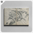 アートパネル-Hokusai's A Picture Book of Japanese Warriors - 葛飾 北斎 Canvas.