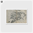 アートポストカード-Hokusai's A Picture Book of Japanese Warriors - 葛飾 北斎 Postcard.