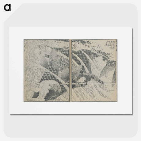 アートポスター-Hokusai's A Picture Book of Japanese Warriors - 葛飾 北斎 Poster.