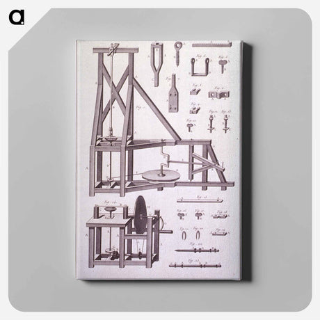 アートパネル-Lunetier, Machines a couper et a polir
 - 国立医学図書館 Canvas.