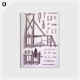 アートポストカード-Lunetier, Machines a couper et a polir
 - 国立医学図書館 Postcard.